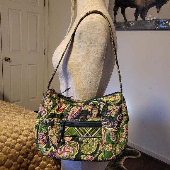 Vera Bradley Handbags - Vera Bradley Green Paisley Purse